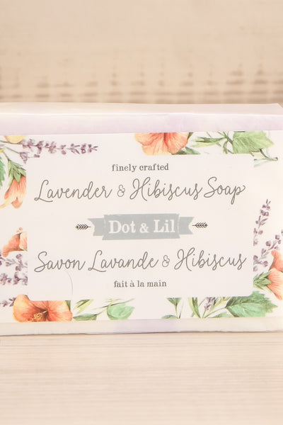 Savon Lavande et Hibiscus Lavender Hibiscus Soap | La petite garçonne logo close-up