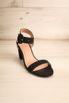 Scheffer Black Faux-Suede Block Heeled Sandals | La Petite Garçonne 3