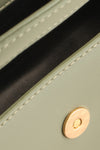 Scorpius Sauge Handbag w/ Removable Strap | La petite garçonne insidee close-up