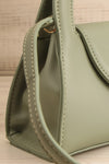 Scorpius Sauge Handbag w/ Removable Strap | La petite garçonne side close-up