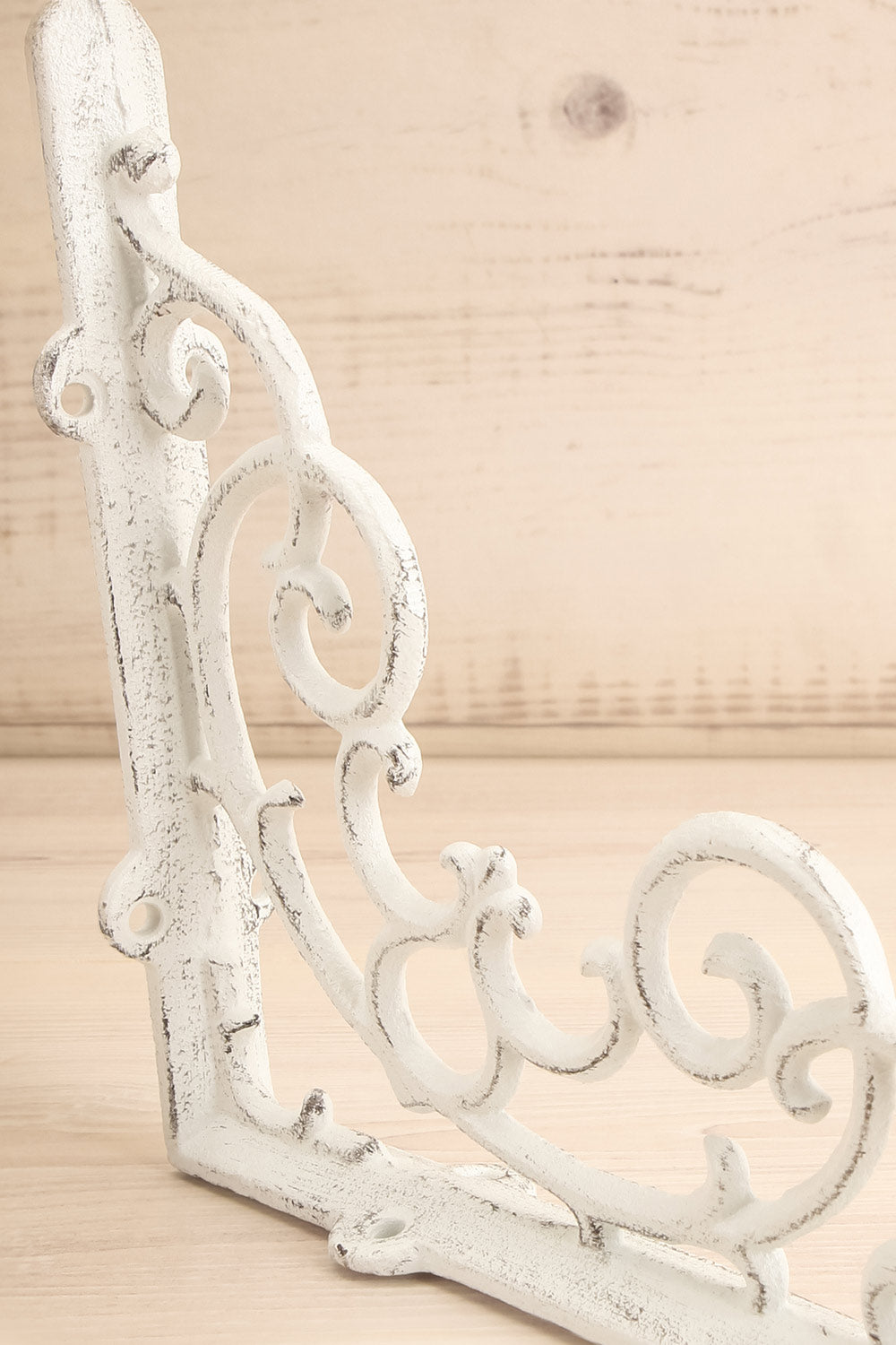 Sedillot White Wrought Iron Wall Decor angle close-up | La Petite Garçonne Chpt. 2