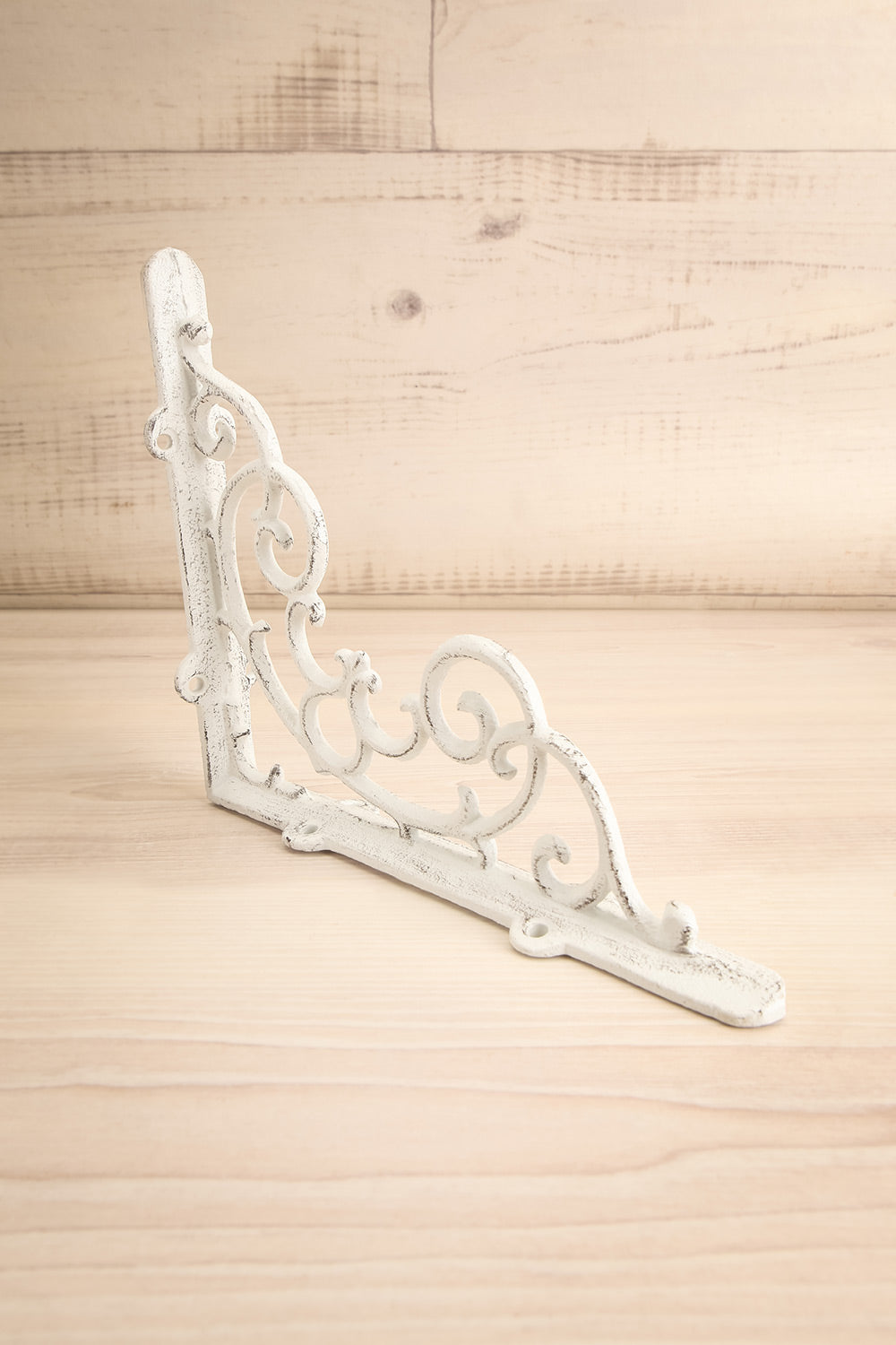 Sedillot White Wrought Iron Wall Decor angle view | La Petite Garçonne Chpt. 2