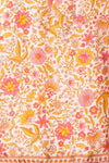 Serenite Pink Paisley Pattern Short Kimono | Boutique 1861  fabric