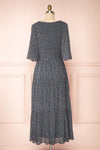 Sergia Short Sleeve Floral Tiered Midi Dress | La petite garçonne back view
