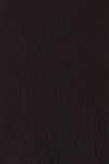Serpa Black Fitted Ruched Dress with Ruffles | La petite garçonne fabric