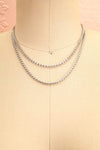 Serpens Silver Layered Necklace w/ Crystals | Boutique 1861