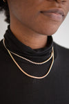Serpens Gold Layered Necklace w/ Pearls | Boutique 1861 model