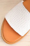 Serret | White & Tan Slip-On Sandal