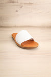 Serret | White & Tan Slip-On Sandal