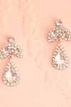 Alinae Rosegold Crystal Earrings & Necklace Set | Boutique 1861 close-up