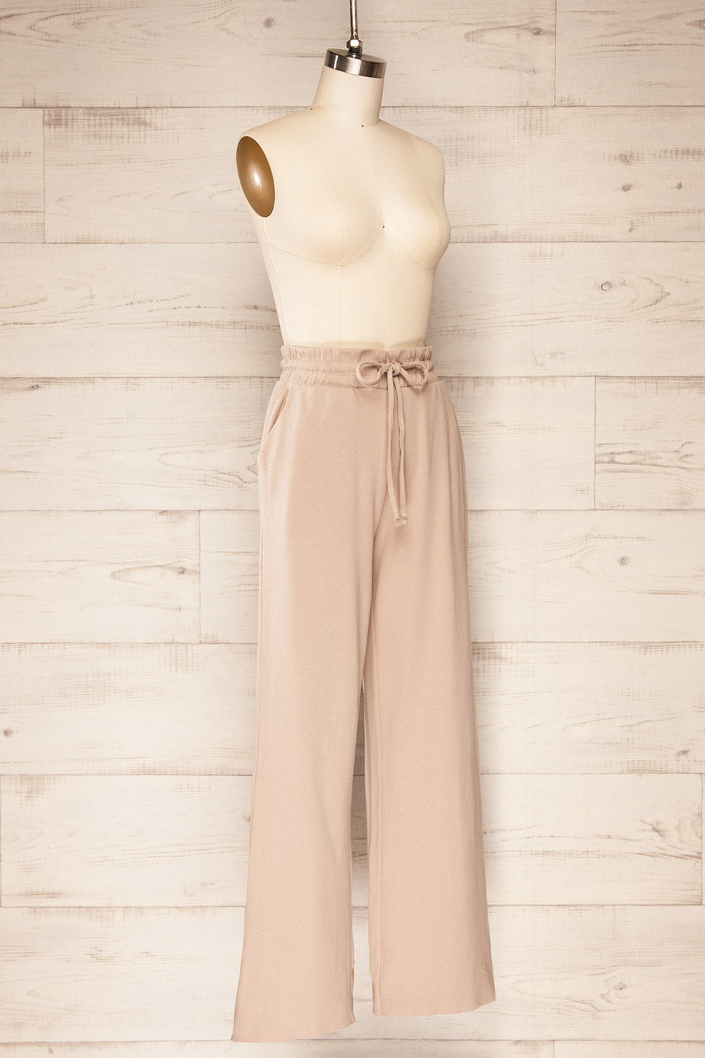 Set Brie Mocha Taupe Sweater and Lounge Pants | La petite garçonne  side view 