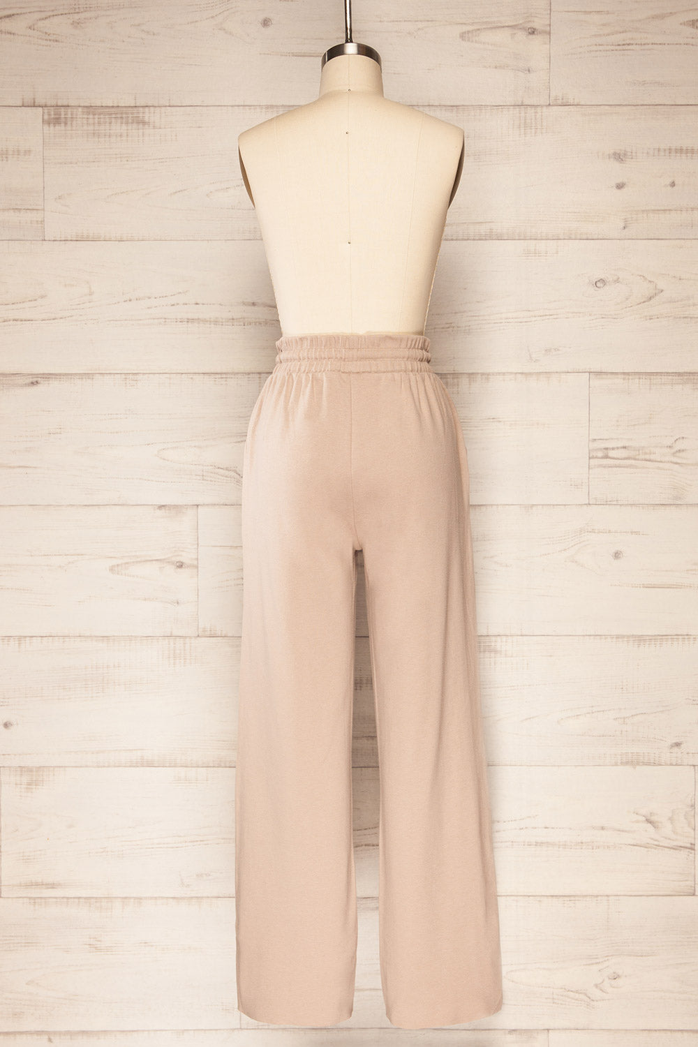 Set Brie Mocha Taupe Sweater and Lounge Pants | La petite garçonne  back view 