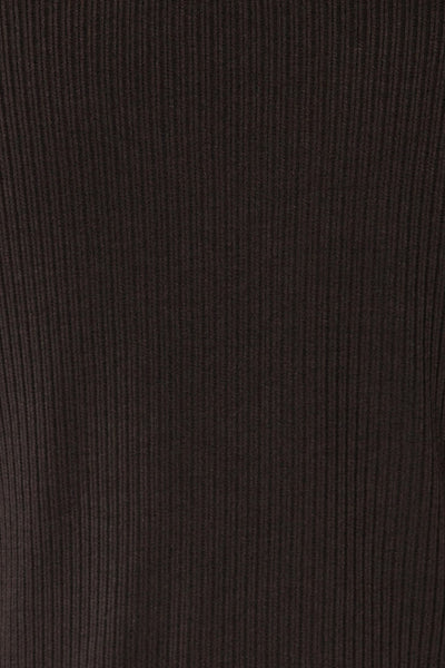 Set Dignes Black Ribbed T-Shirt & Shorts | La petite garçonne   fabric