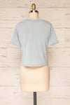 Set Dignes Blue Ribbed T-Shirt & Shorts | La petite garçonne back view top