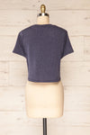 Set Dignes Navy Ribbed T-Shirt & Shorts Set | La petite garçonne back view top