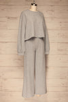 Set Flauro Grey Crop Top & Pants | La petite garçonne side view