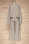 Set Flauro Grey Crop Top & Pants | La petite garçonne back view