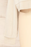 Set Jesen Beige Long Sleeve Top & Shorts | La petite garçonne sleeves