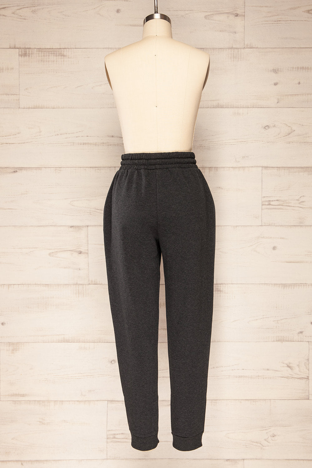 Set Laryk Dark Charcoal Sweater & Joggers | La Petite Garçonne back view 