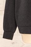 Set Laryk Dark Charcoal Sweater & Joggers | La Petite Garçonne sleeve