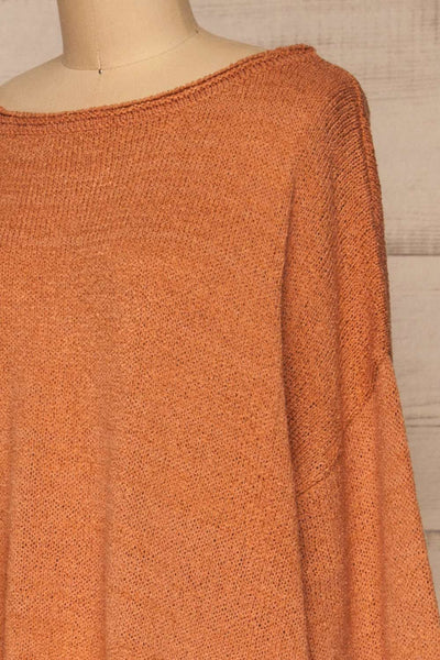 Set Lubin Clay Knitted Top & Skirt Set | La petite garçonne side close-up