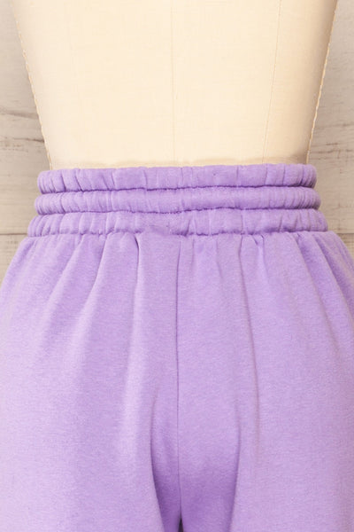 Set Luqa Lavender Sweater & Joggers | La petite garçonne back close-up