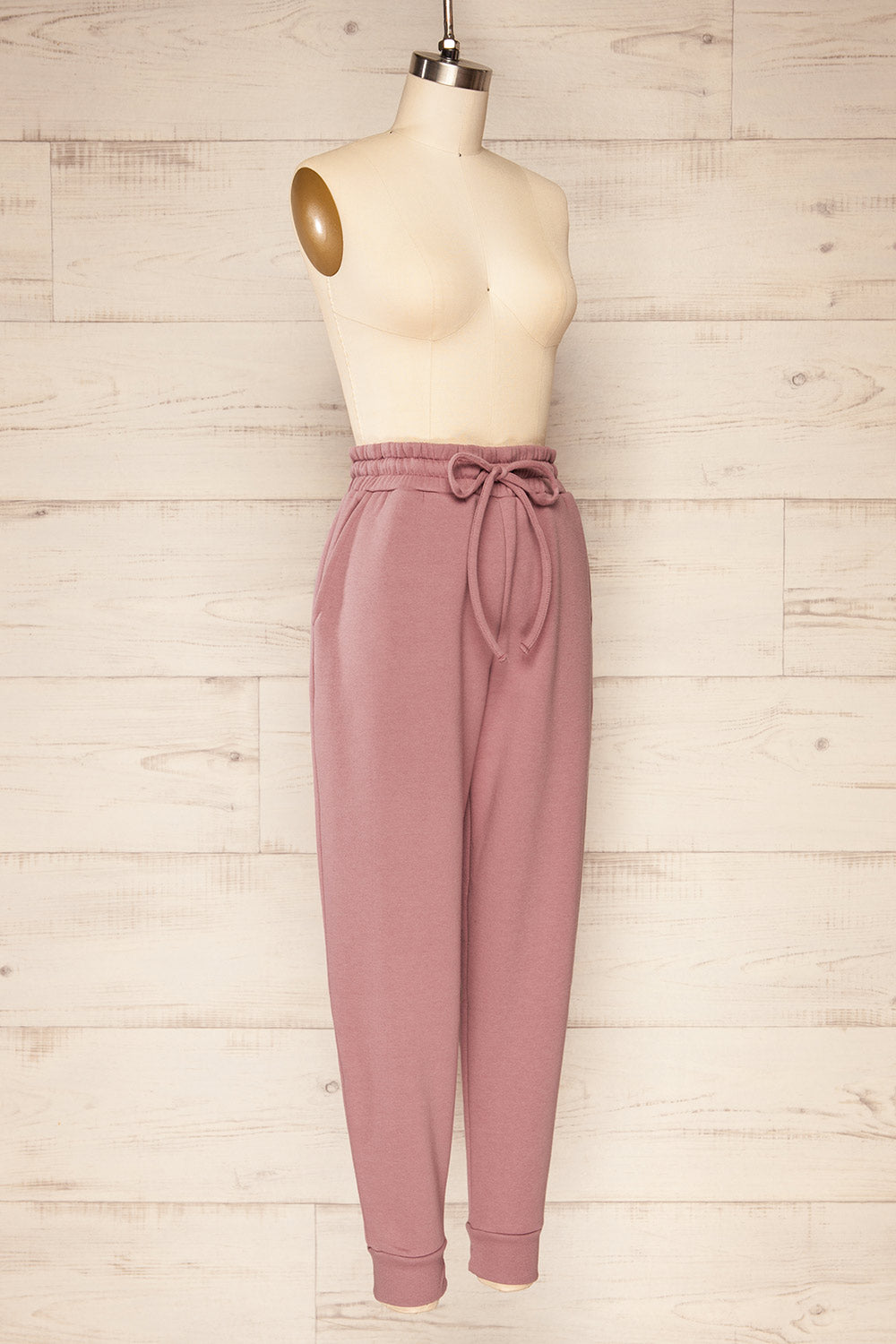 Set Luqa Mauve Sweater & Joggers | La petite garçonne side view