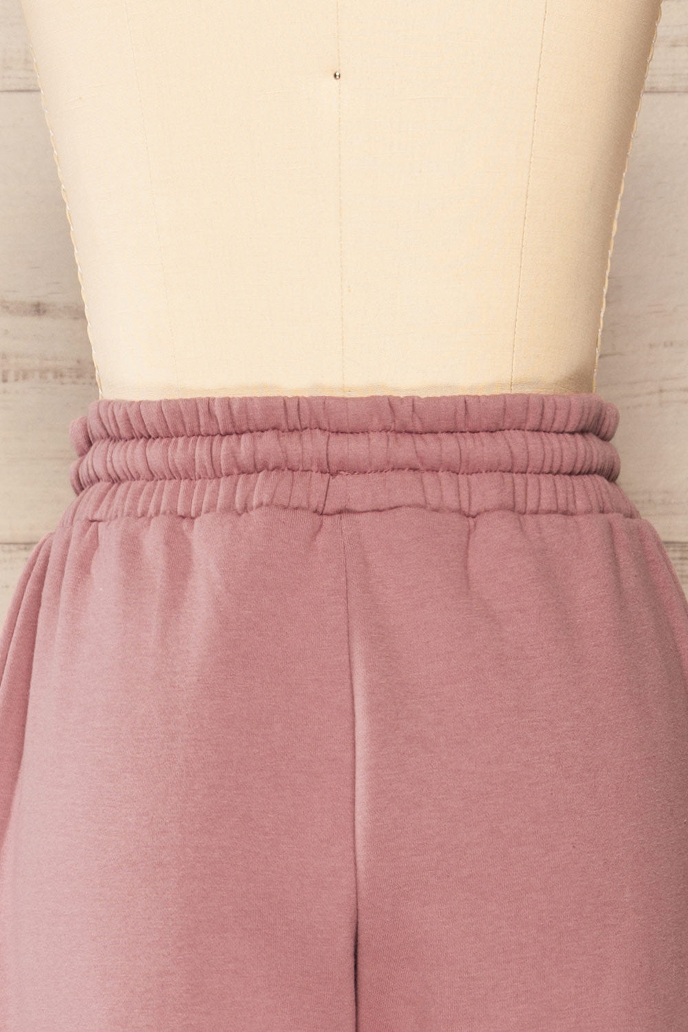 Set Luqa Mauve Sweater & Joggers | La petite garçonne back close-up