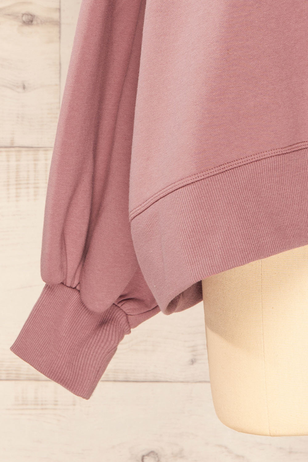 Set Luqa Mauve Sweater & Joggers | La petite garçonne sleeve