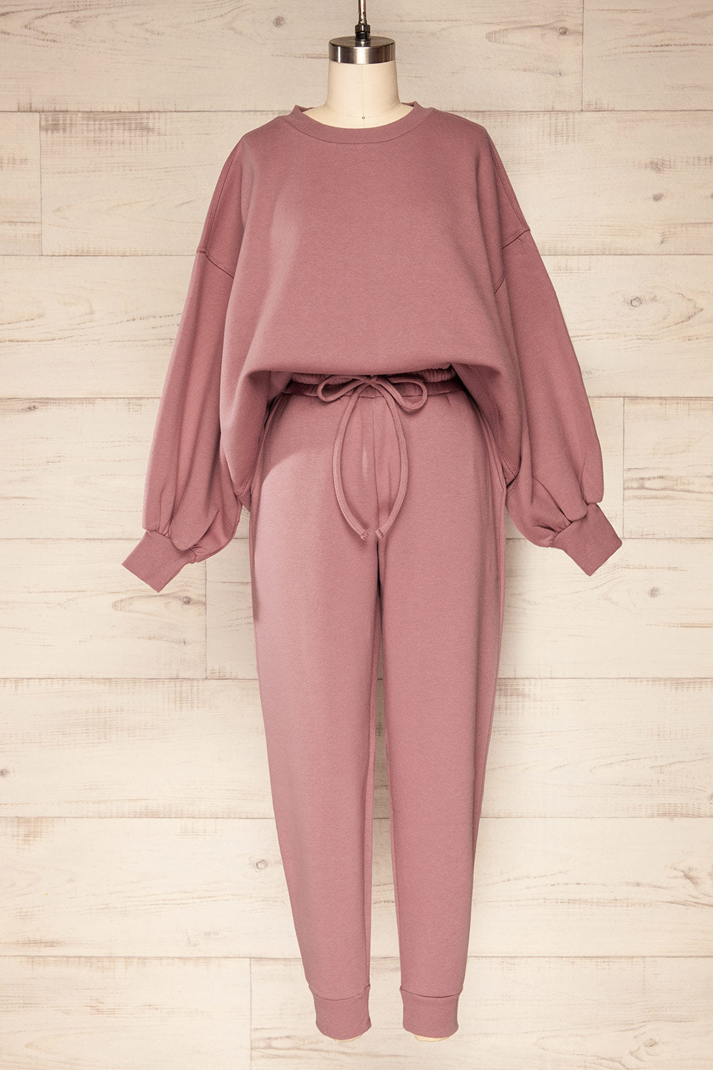 Set Luqa Mauve Sweater & Joggers | La petite garçonne set