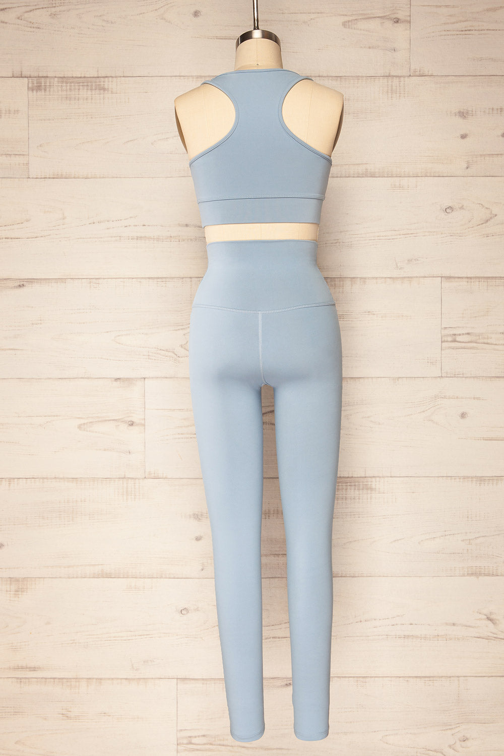 Set Mida Blue Bra & Leggings Set | La petite garçonne  back view