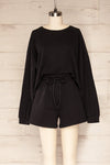 Set Rebec Black Cropped Sweater & Shorts | La petite garçonne set