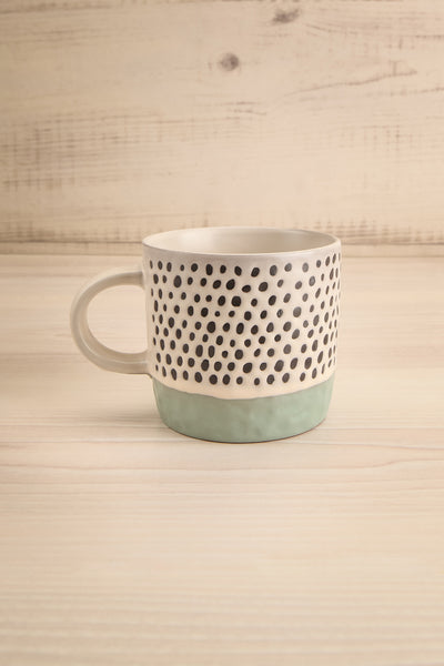Set Tlava Mugs 4 Patterned Coffee Cups | La petite garçonne teal