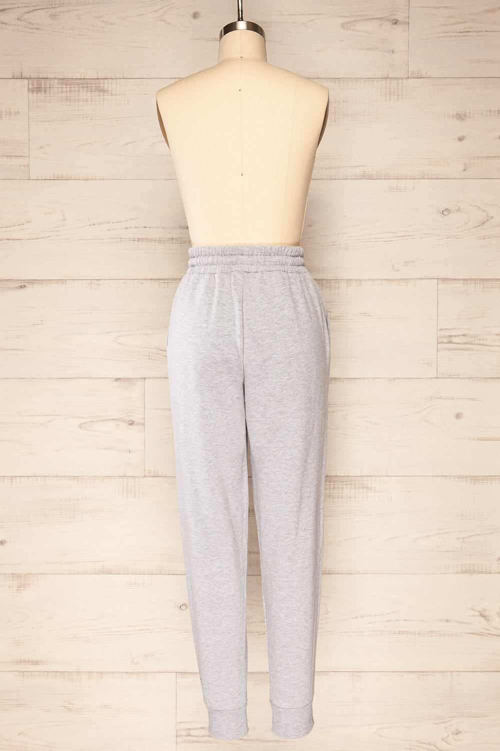 Set Toby Grey Vest and Joggers | La petite garçonne back view