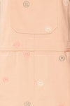 Shanicka Short Overall Dress w/ Embroidery | La petite garçonne fabric