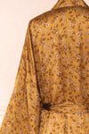 Shawnice Satin Floral Kimono | Boutique 1861 back close-up