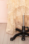 Sheephanie Beige Lace Ruffled Bridal Dress | Boudoir 1861 bottom close-up