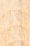 Sheephanie Beige Lace Ruffled Bridal Dress | Boudoir 1861 fabric detail