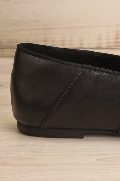 Shela Black & White Slip-On Loafers side back close-up | La Petite Garçonne Chpt. 2 7