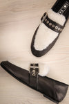 Shela Black & White Slip-On Loafers | La Petite Garçonne