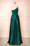 Sheriha Maxi Silky Dress w/ Lace Details | Boutique 1861  back view