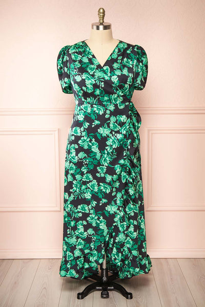 Floral Dresses - green - green
