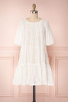 Sherwin White Lace Flared Ruffled Dress | Boutique 1861