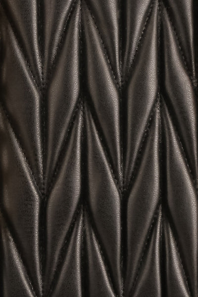 Shifrun Black Herringbone Textured Handbag | La petite garçonne details