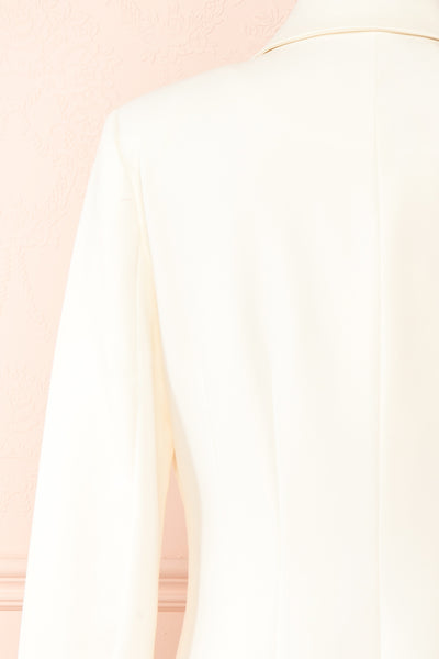 Shirley Ivory Short Blazer Dress | Boudoir 1861 back close-up