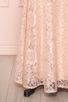 Shizko Blush | Pink Lace Mermaid Gown