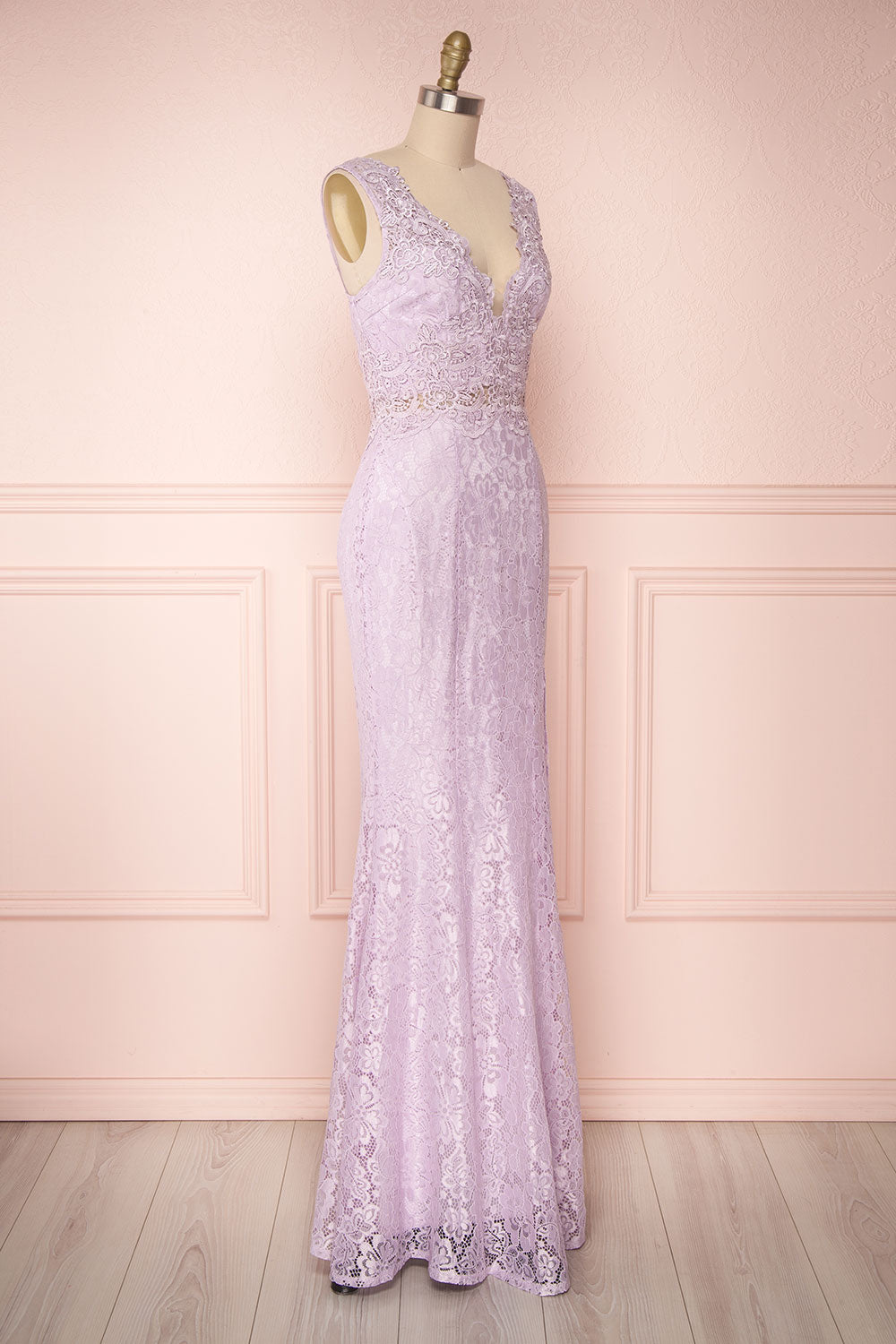 Shizko Lilac | Robe de Dentelle Lilas