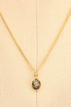 Sibilla Weiller Gold Multi Row Necklace | Boutique 1861 flower close-u