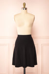Sigrid Black Short Fit & Flare Skirt | Boutique 1861 front view