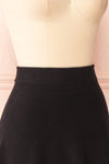 Sigrid Black Short Fit & Flare Skirt | Boutique 1861 side close-up